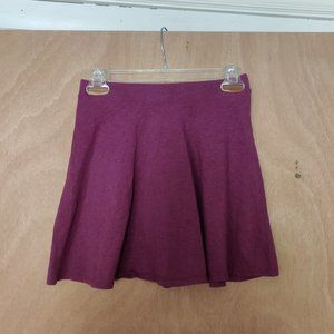 Forever 21 Burgundy Skater Skirt